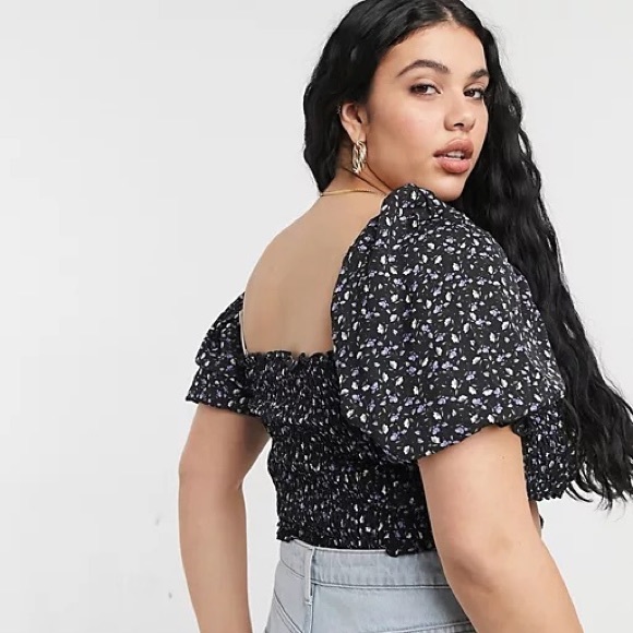 PLUS SIZE URBAN BLISS FLORAL TOP - Picture 3 of 7